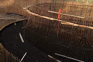 牡丹江砼烟囱新建施工现场