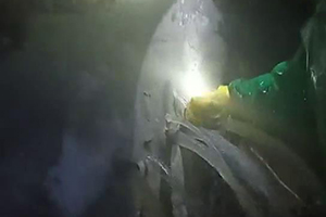 牡丹江消防水池堵漏现场