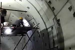 牡丹江地铁堵漏现场视频